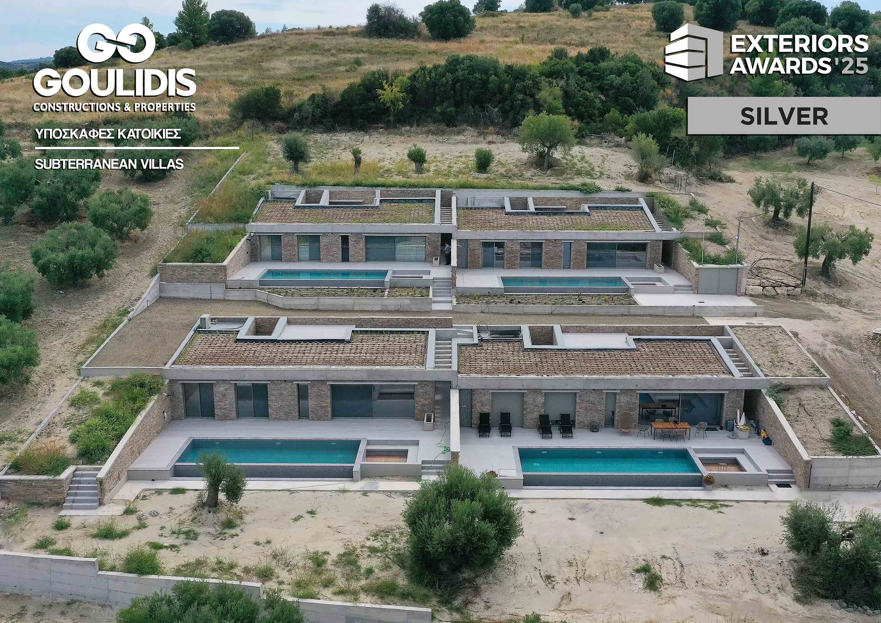 SEA VIEW SUBTERRANEAN VILLAS IN POLYCHRONO